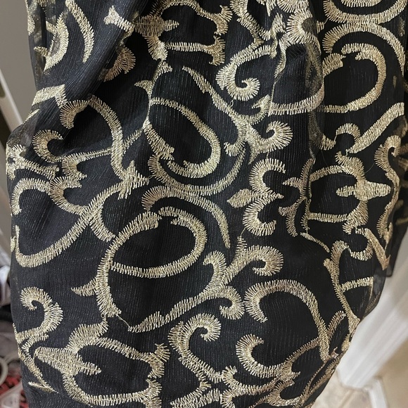 Size 14 black and gold dress NWT - Picture 3 of 7